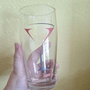 Anything Goes Clear Glass with Martini Graphic Design